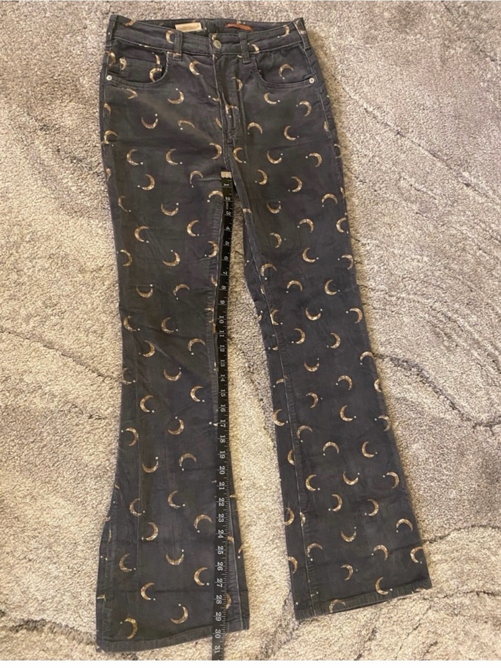 Pilcro Celestial Corduroy Flares Size 28π - Picture 2 of 5